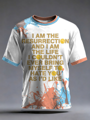 Men's Lemon Roses Music Lover Printed short sleeves t-shirt