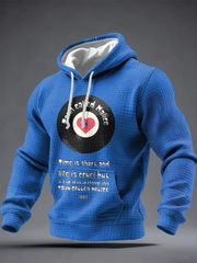 Men's UK Mods Music Lover Checkered Cotton Hoodie
