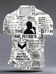 Men's Lemon Roses Music Lover Printed polo shirt