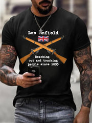 Men's Lee–Enfield imitation cotton short-sleeved T-shirt