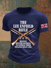 Men's Lee–Enfield imitation cotton short-sleeved T-shirt