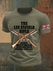 Men's Lee–Enfield imitation cotton short-sleeved T-shirt