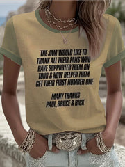 Women's UK Mods Music Lover short-sleeved T-shirt