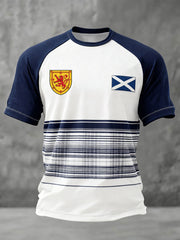 Men's Scotland Football Lover Printed T-shirt