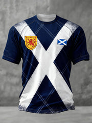 Men's Scotland Football Lover Printed T-shirt