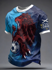 Men's Scotland Football Lover Printed T-shirt