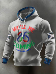 Men's Scotland Football Lover Printed Hoodie