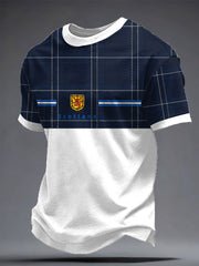 Men's Scotland Football Lover Printed T-shirt