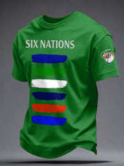 Men's 6 Nations Rugby Lover Printed T-shirt