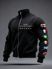 Unisex 6 Nations Rugby Lover Printed Coat