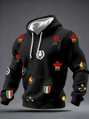 Men's 6 Nations Rugby Lover Printed Hoodie