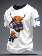 Men's Scotland Rugby Lover Printed T-shirt