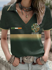 Women's Ireland Rugby Lover Printed Tops