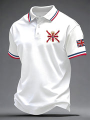 Men's British Style Printed Shirt