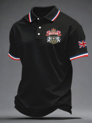 Men's British Style Printed Shirt