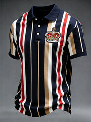 Men's Casual Striped Print Shirt