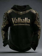 Men's Viking-style Valhalla Waffle Hoodie
