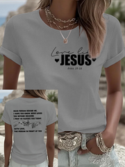 Women's Love Like Jesus Iron On Short Sleeve T-Shirt