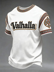 Men's Viking-style Valhalla Printed T-shirt