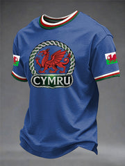 Men's Welsh Dragon Printed T-shirt