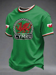 Men's Welsh Dragon Printed T-shirt