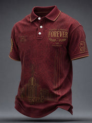 Men's North Lodon Forever Football Lover Printed Casual Tops