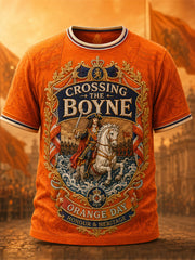 Men's 12th July Orangmen's Day Art Printed T-shirt