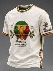 Men's 'Every Little Thing Is Gonna Be Alright' Printed Casual T-Shirt