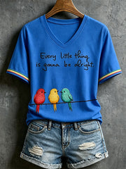 Women's Every Little Thing Is Gonna Be Alright T-shirt