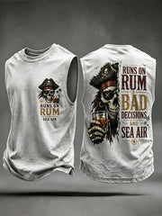 Men's 'Runs On Rum, Bad Decisions, And Sea Air' Vests