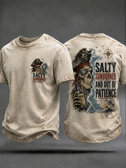Men's 'Salty Sunburned And Out Of Patience' T-shirts