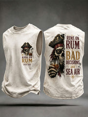 Men's 'Runs On Rum, Bad Decisions, And Sea Air' Vests