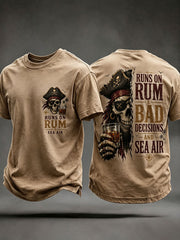 Men's 'Runs On Rum, Bad Decisions, And Sea Air' T-Shirts