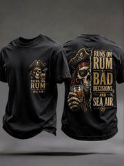 Men's 'Runs On Rum, Bad Decisions, And Sea Air' T-Shirts