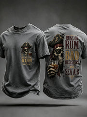 Men's 'Runs On Rum, Bad Decisions, And Sea Air' T-Shirts