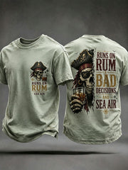 Men's 'Runs On Rum, Bad Decisions, And Sea Air' T-Shirts
