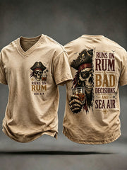 Men's "Runs On Rum, Bad Decisions, and Sea Air" T-Shirts