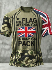 Men's IF THIS FLAG OFFENDS YOU I'LL HELP YOU PACK short sleeve t-shirt
