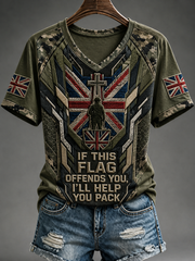 Women's IF THIS FLAG OFFENDS YOU I'LL HELP YOU PACK T-shirt