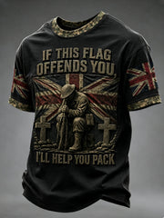 Men's IF THIS FLAG OFFENDS YOU I'LL HELP YOU PACK Tee