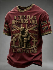 Men's IF THIS FLAG OFFENDS YOU I'LL HELP YOU PACK Tee