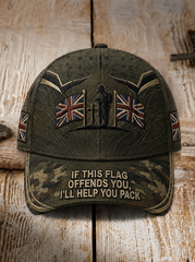 Unisex IF THIS FLAG OFFENDS YOU I'LL HELP YOU PACK Hat