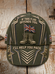 Unisex IF THIS FLAG OFFENDS YOU I'LL HELP YOU PACK Hat