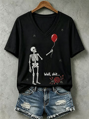 Women's Gothic Skull T-Shirt