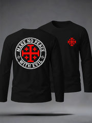 Men's Make No Peace With Evil Long Seeve T-Shirt