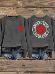 Women's Make No Peace With Evil Casual Sweatshirt