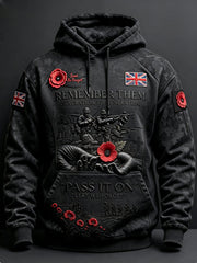 Men's Remembrance Day Lest We Forget Hoodie