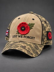 Unisex Remembrance Day Lest We Forget Hat