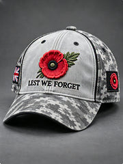 Unisex Remembrance Day Lest We Forget Hat