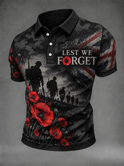 Men's Lest We Forget Printed Shirt